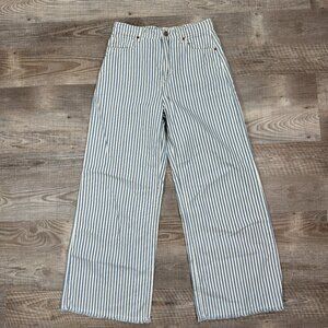 REFORMATION Jean Pants Women 26 x 28" Wide Leg High Rise Stripped